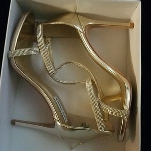 Gold and Silver heels